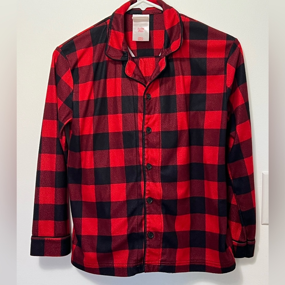 Wondershop buffalo check target two piece pajama youth size 10